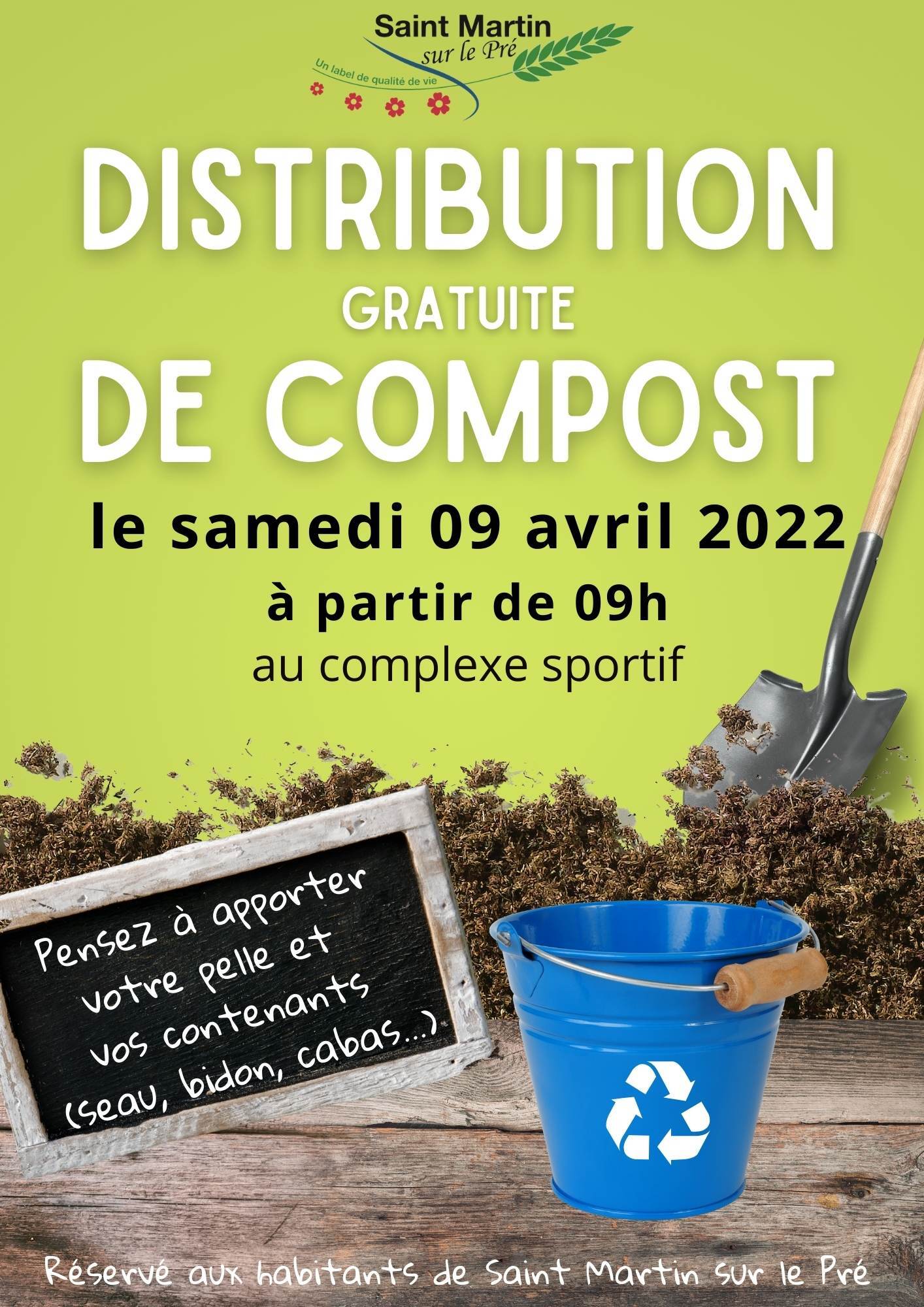 Distribution de compost