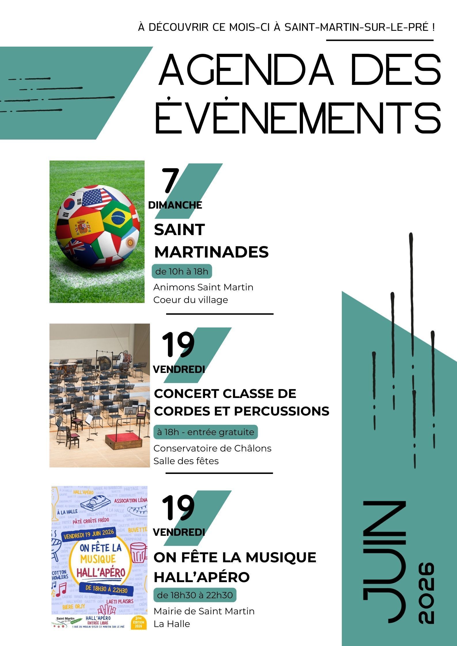 Evenements juin 2026
