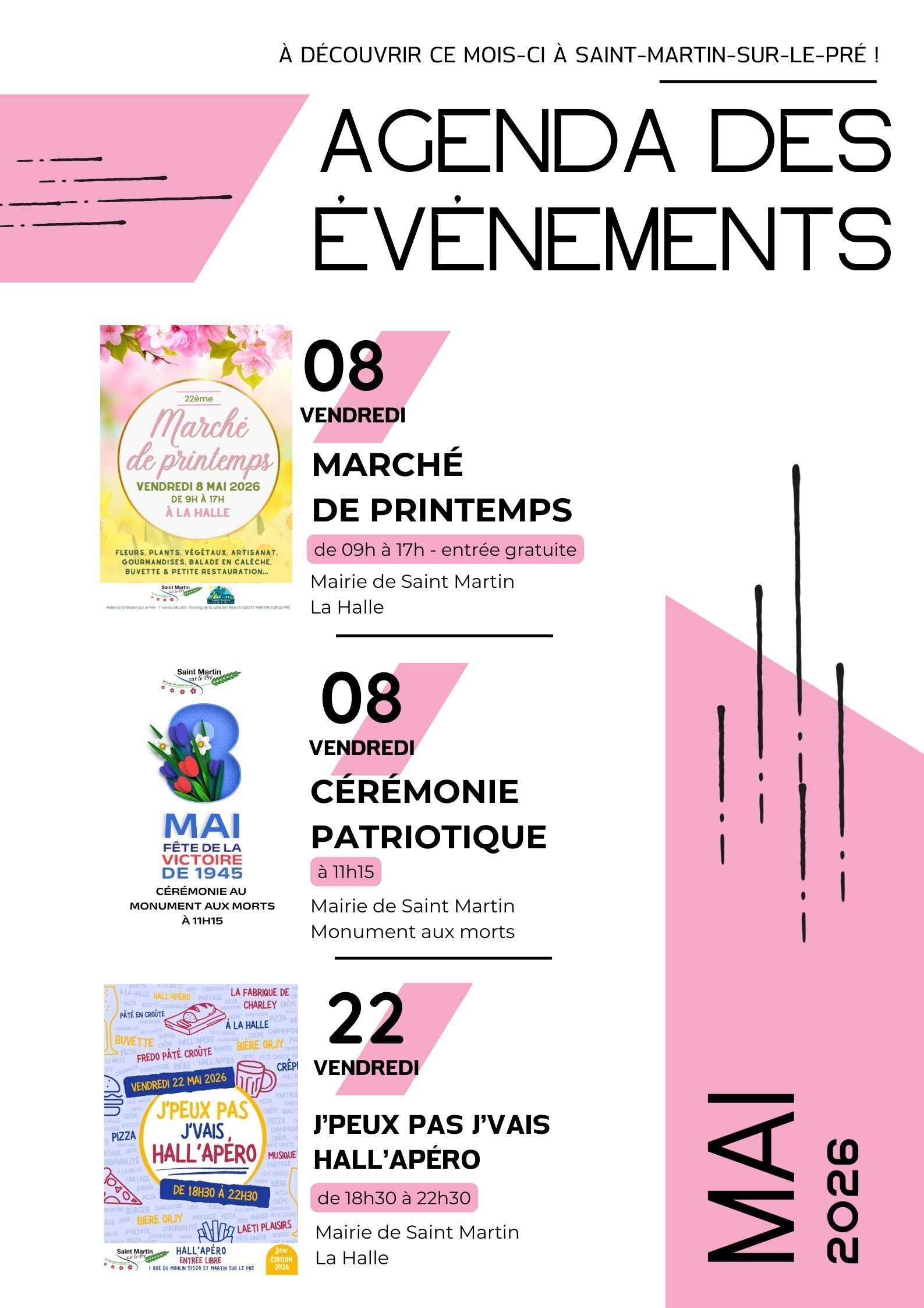 Evenements mai 2026