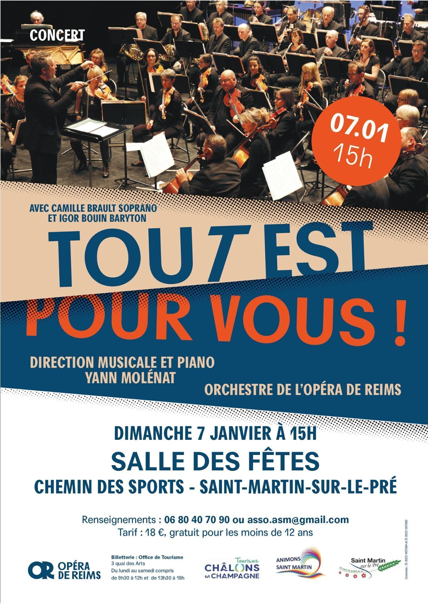 Tout est pour vous Concert Opéra de Reims